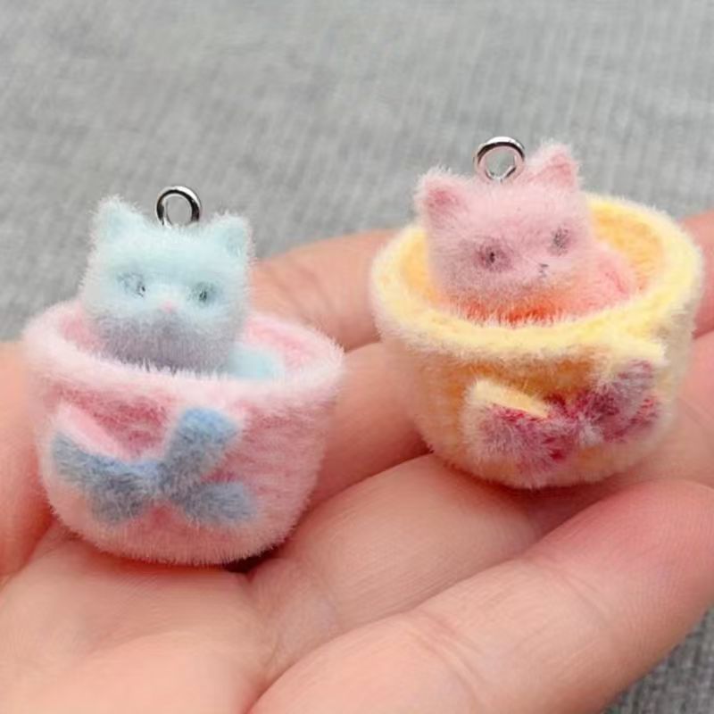 Jewelry Making Birthday Party - 4 шт. 3D-подвески в виде кошек