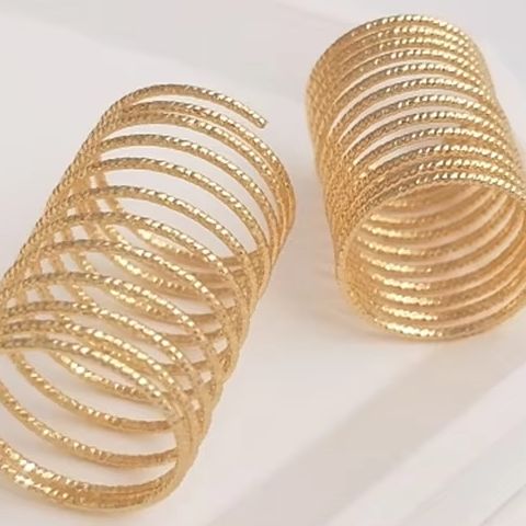 Jewelry Making Gold Wire - Позолоченное 14-каратным золотом кольцо из медной