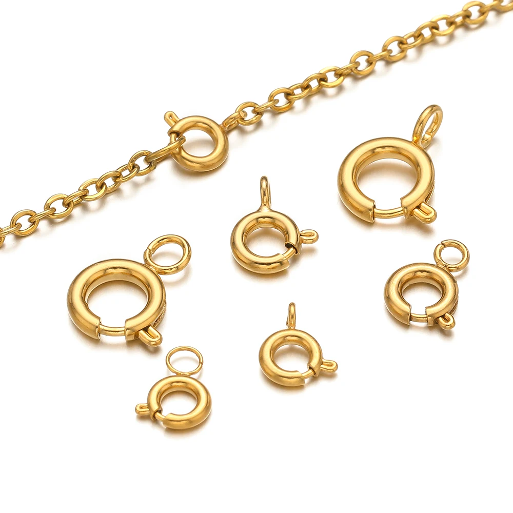 Jewelry Making Materials - 10 шт. круглых пружинных застежек-карабинов из