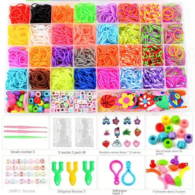 Jewelry Making Diy Kit - 4300+ штук, 32 ярких цвета, набор