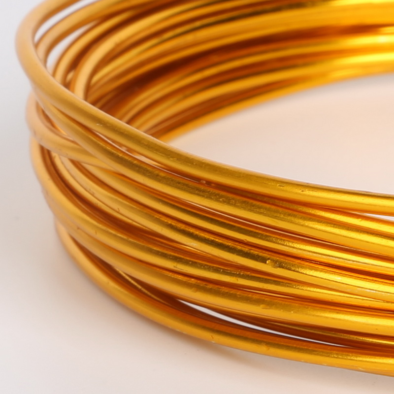 Jewelry Making Gold Wire - Мягкая золотая алюминиевая проволока 1/1,5/2/2,5/5 мм,