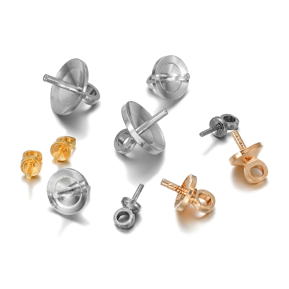 Jewelry Making Rivets - 50-100 шт./лот, латунные подвески с полуотверстием,