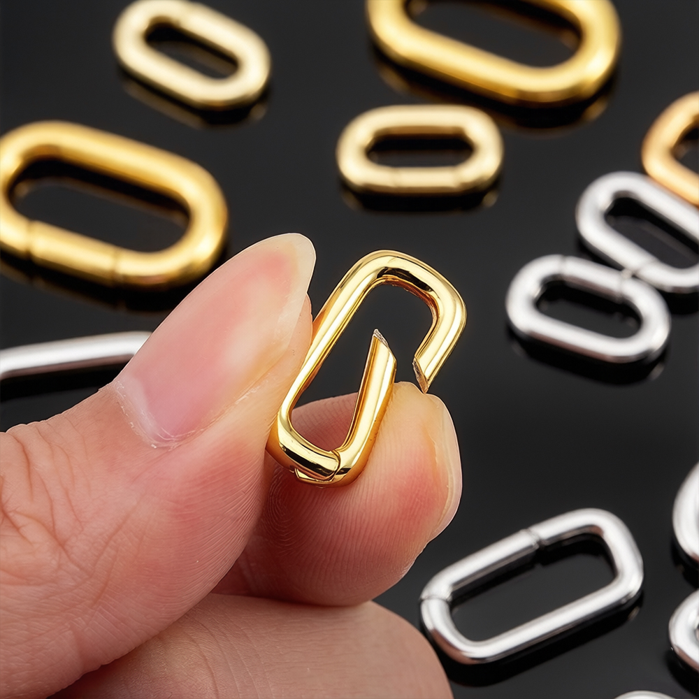 Jewelry Making Materials - 2 шт. позолоченные 18-каратным золотом овальные