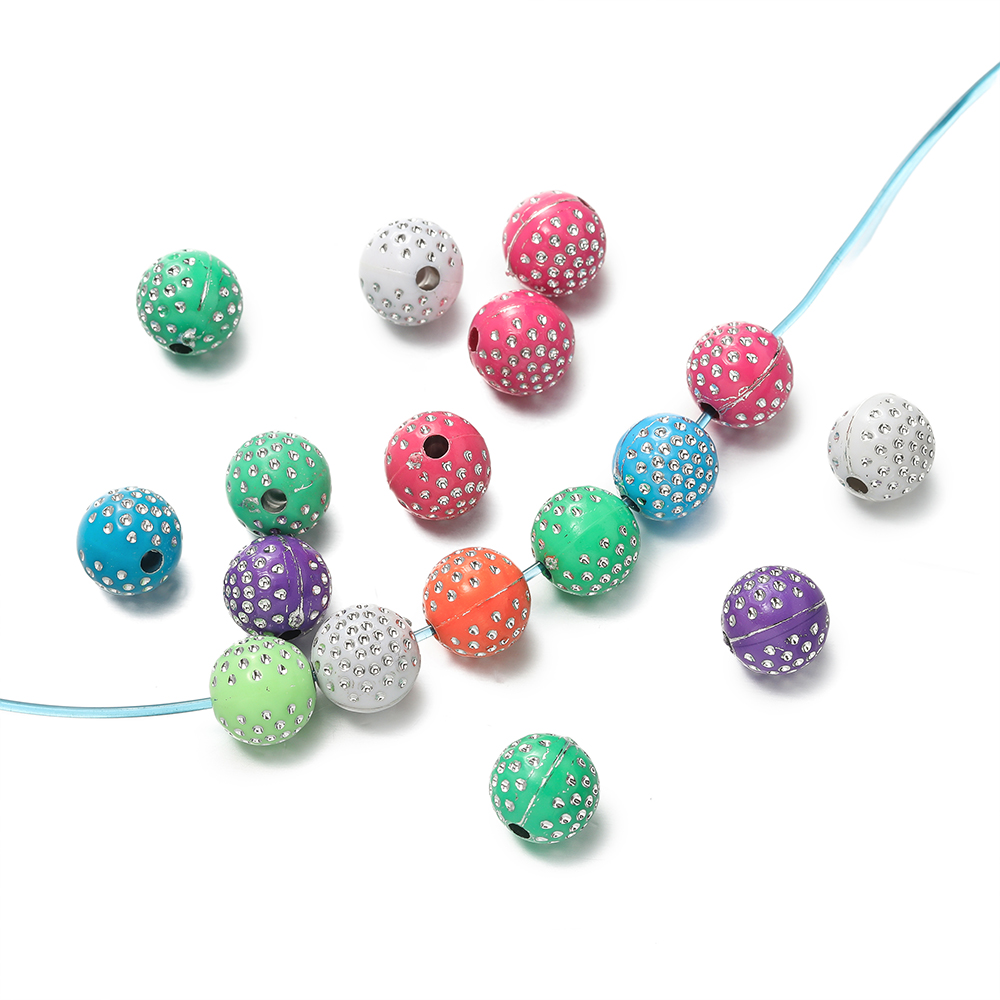 50/100 шт. 8/10 мм круглые сме – обзор и цена Crystal Bead Mix