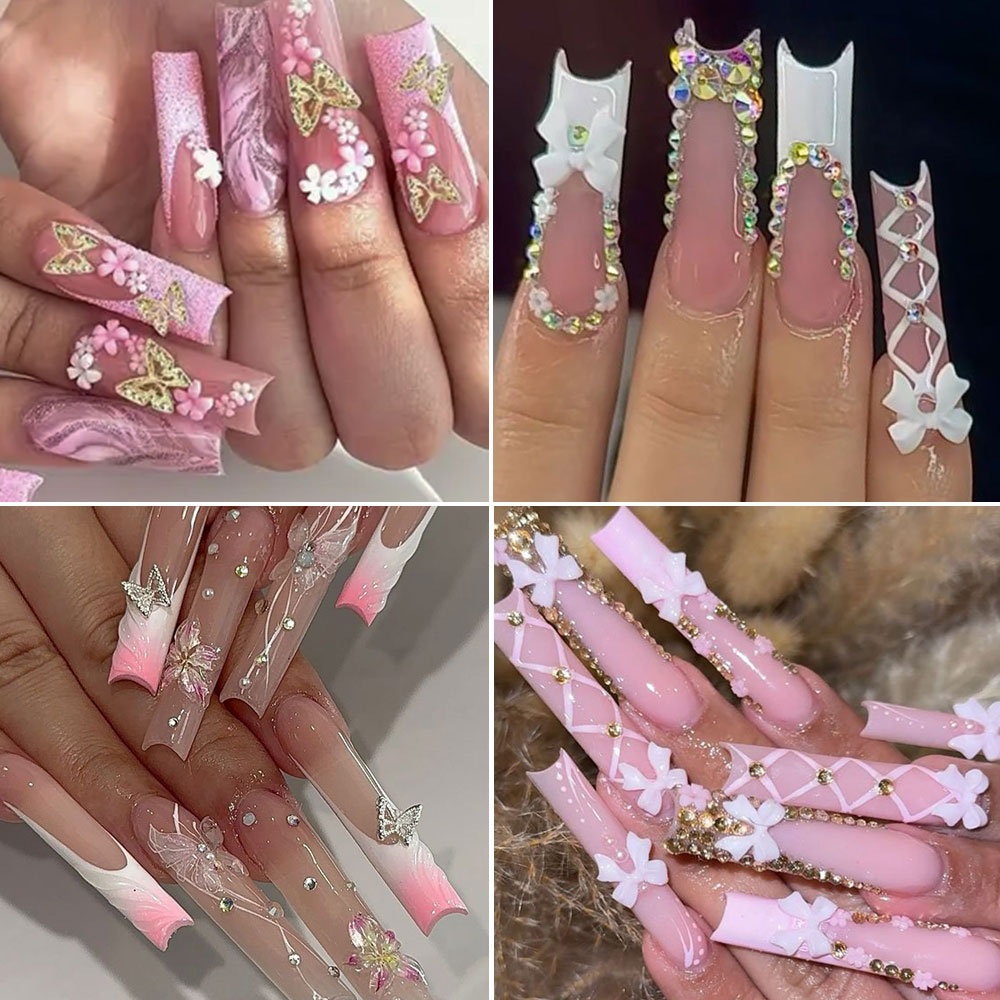 12 сеток, розовый, белый бант, – обзор и цена Crystal Bead Mix