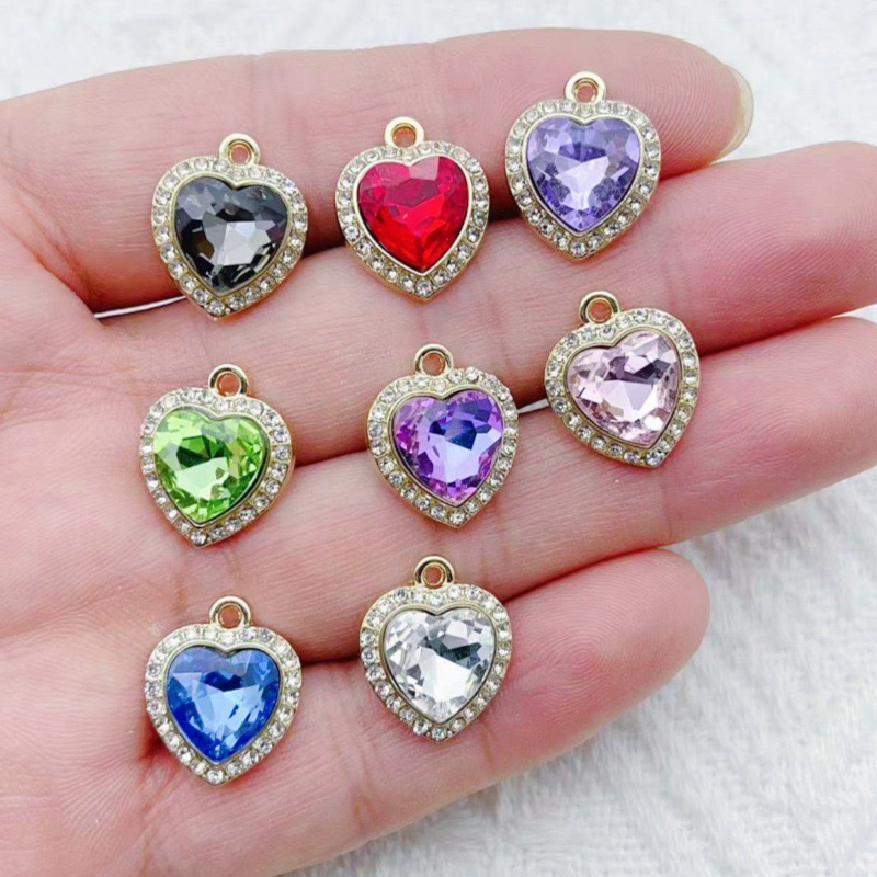 10 шт. подвесок в форме сердца – обзор и цена Jewelry Making Birthday Party