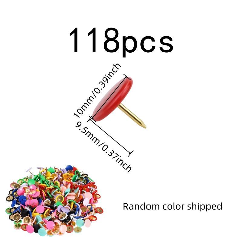 118 шт. кнопок-гвоздиков с кру – обзор и цена Head Pin Assorted