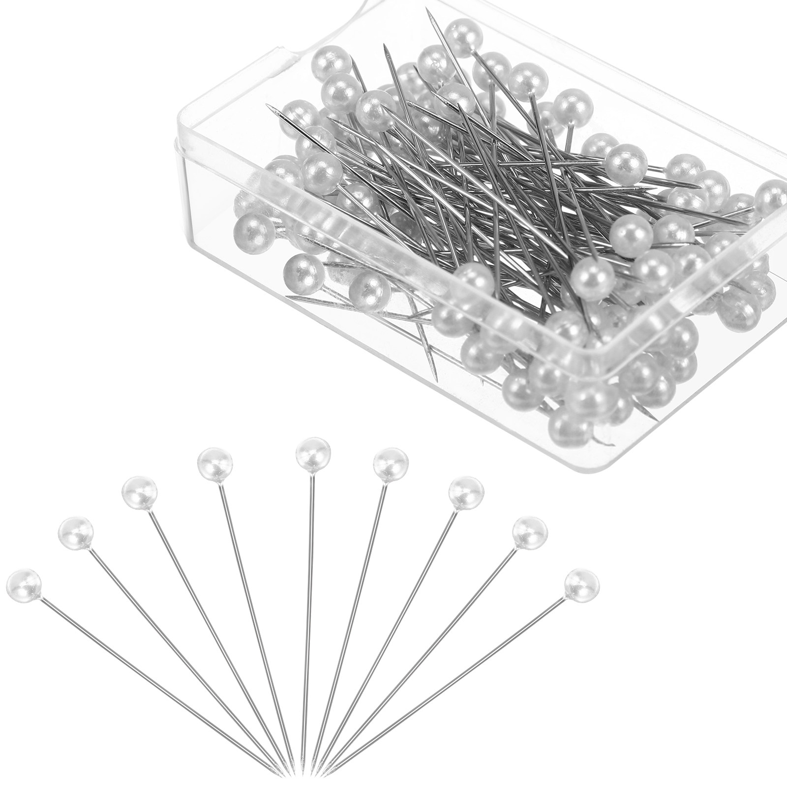 100 шт. жемчужных булавок с го – обзор и цена Head Pin Assorted