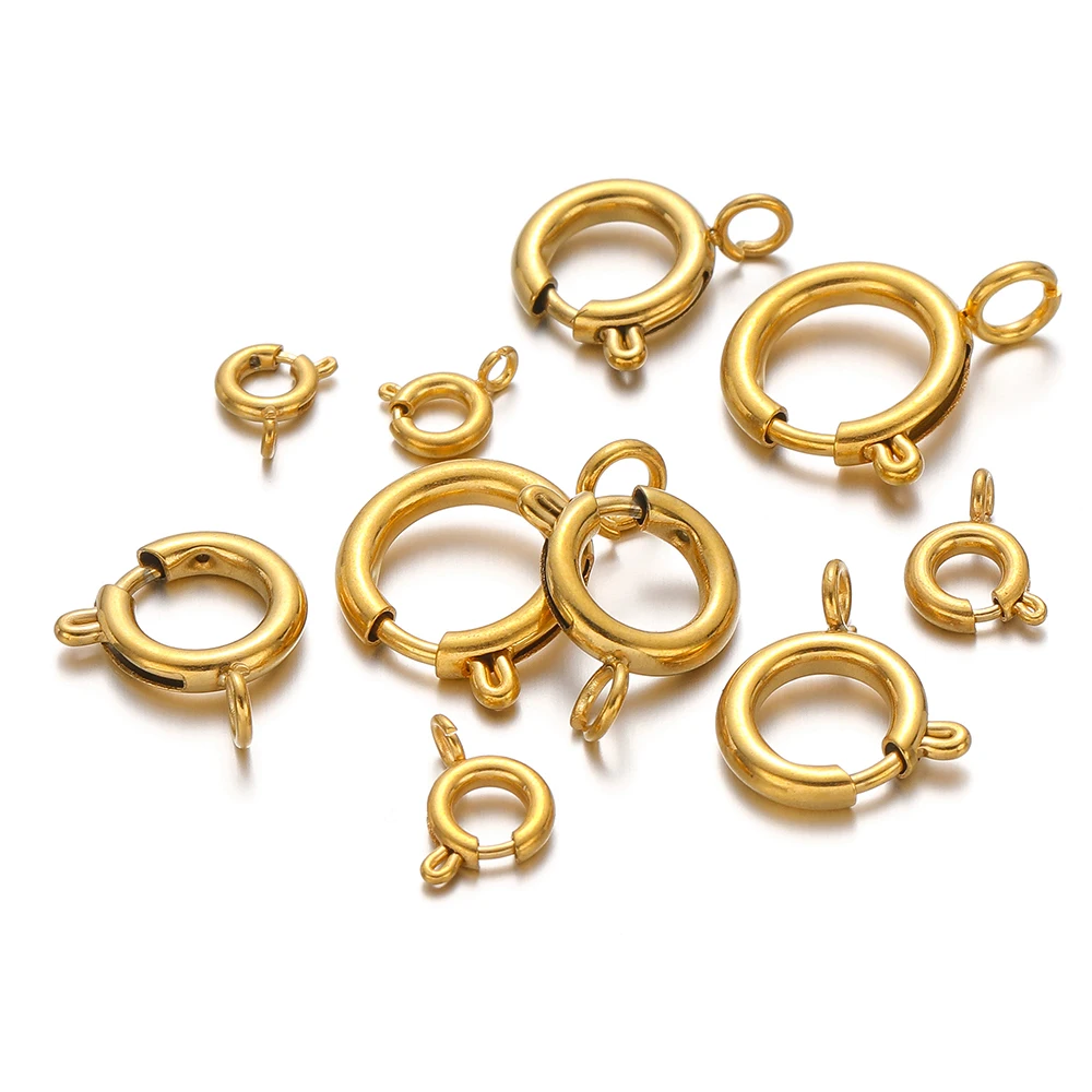 10 шт. круглых пружинных засте – обзор и цена Jewelry Making Materials