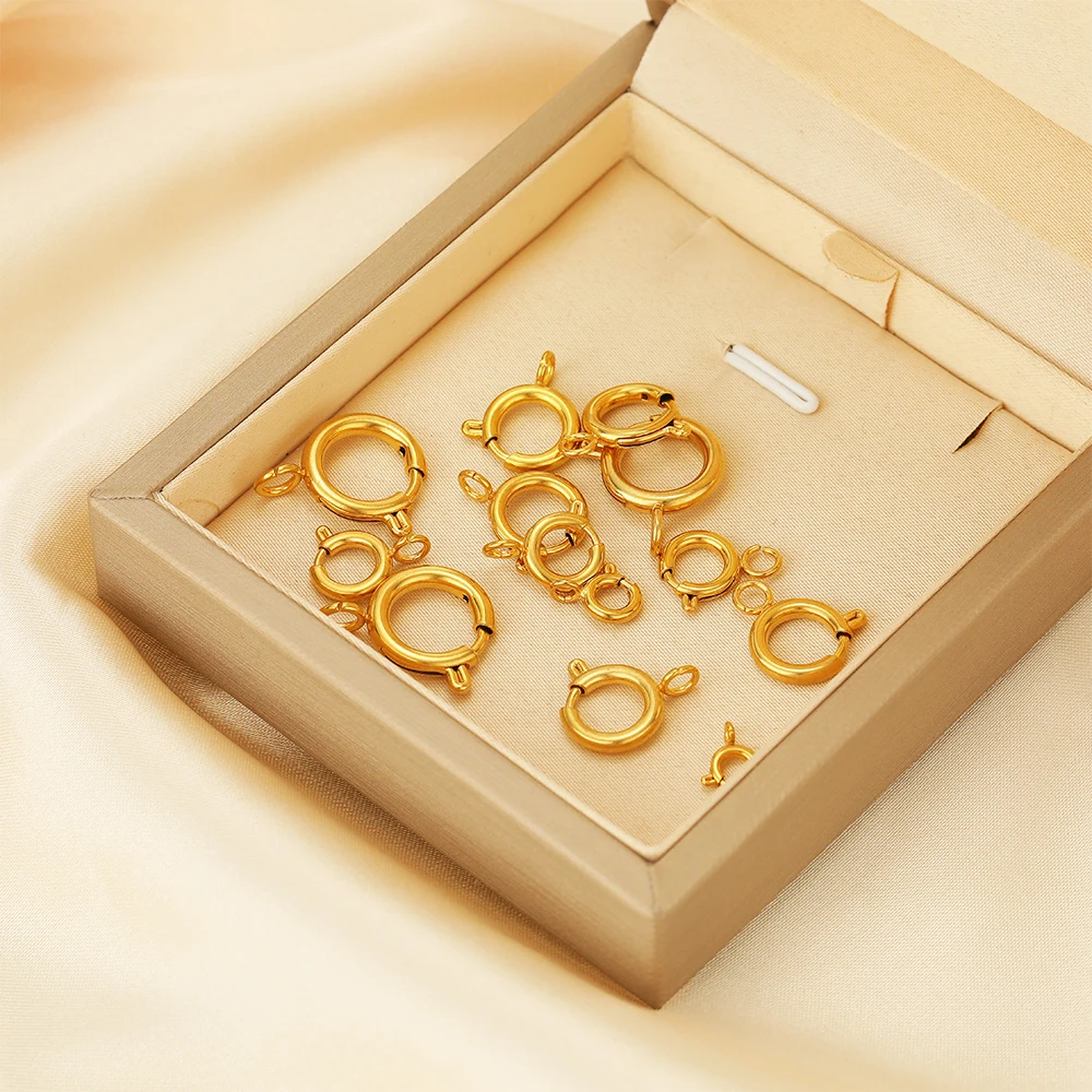 10 шт. круглых пружинных засте – обзор и цена Jewelry Making Materials