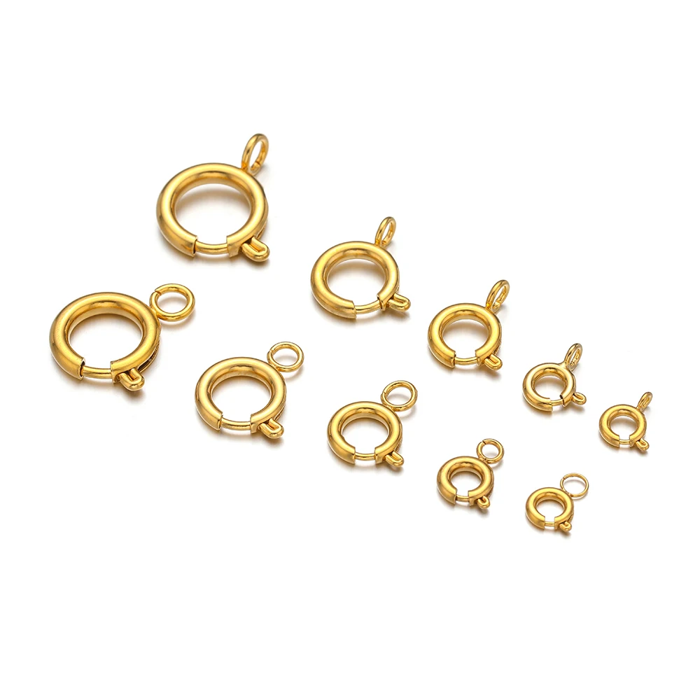 10 шт. круглых пружинных засте – обзор и цена Jewelry Making Materials
