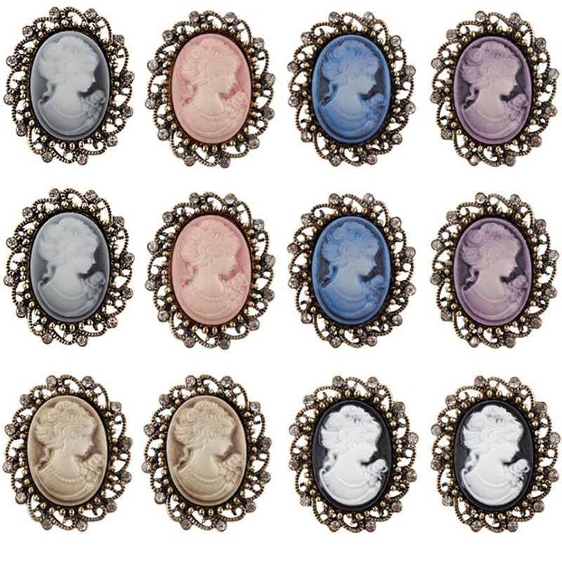 Женская Винтажная брошь в виде – обзор и цена Head Pin Assorted
