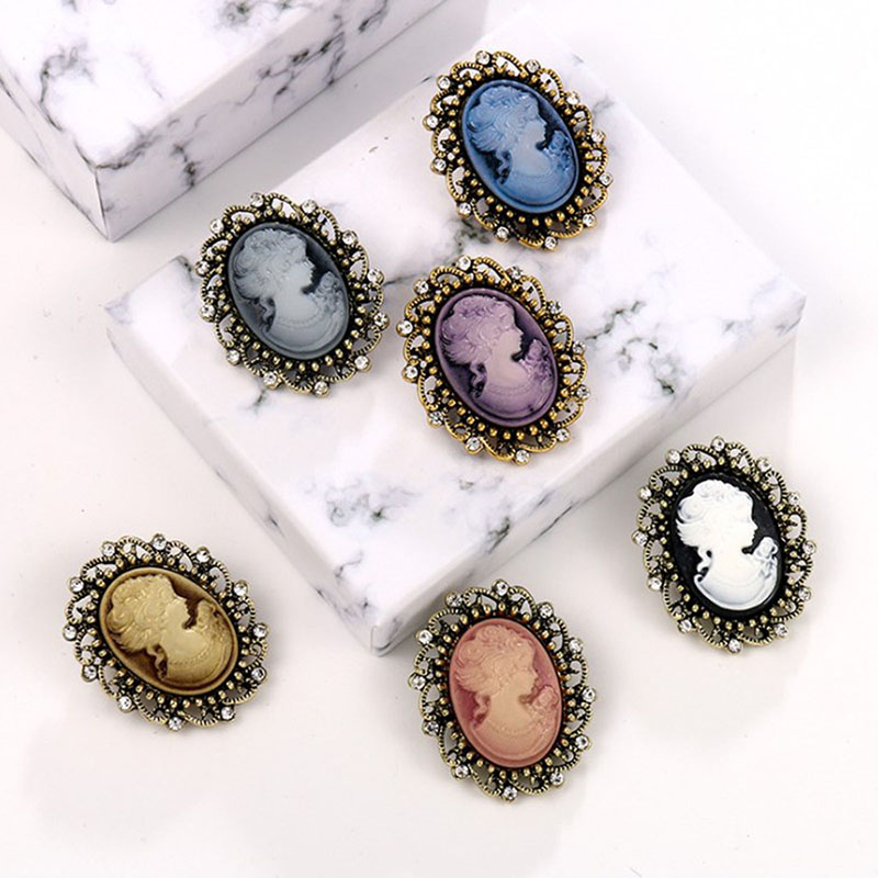 Женская Винтажная брошь в виде – обзор и цена Head Pin Assorted