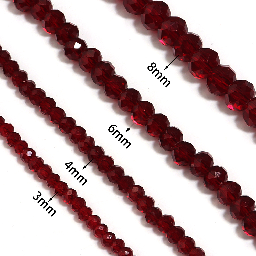 1 нить/лот гранат красные гран – обзор и цена Crystal Bead Mix