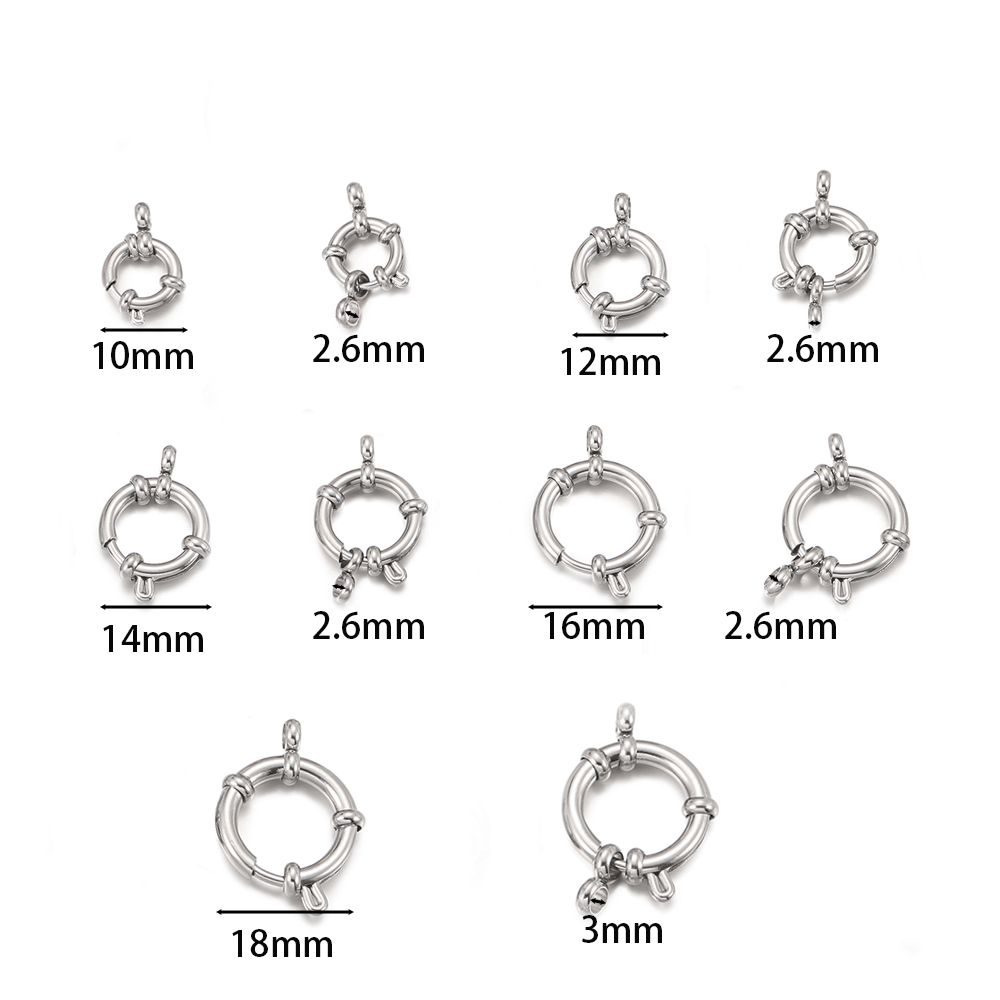 2 шт. круглых пружинных застеж – обзор и цена Jewelry Making Materials