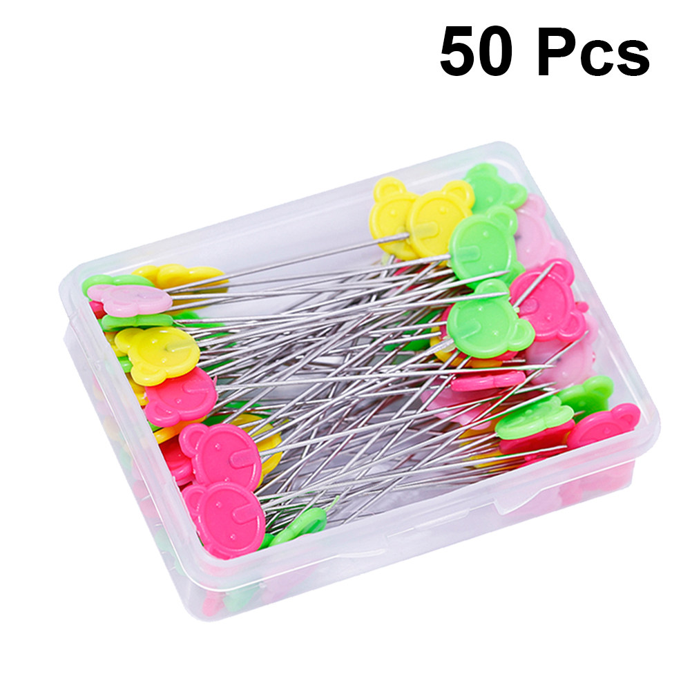 Набор из 50 плоских булавок с  – обзор и цена Head Pin Assorted