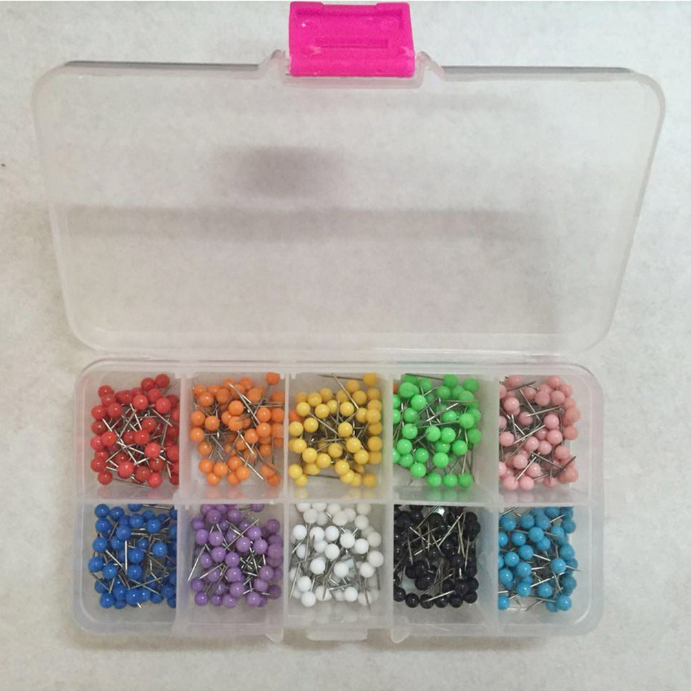 500 шт. декоративных кнопок с  – обзор и цена Head Pin Assorted