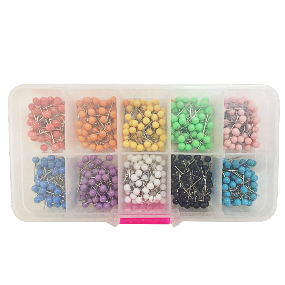 500 шт. декоративных кнопок с  – обзор и цена Head Pin Assorted